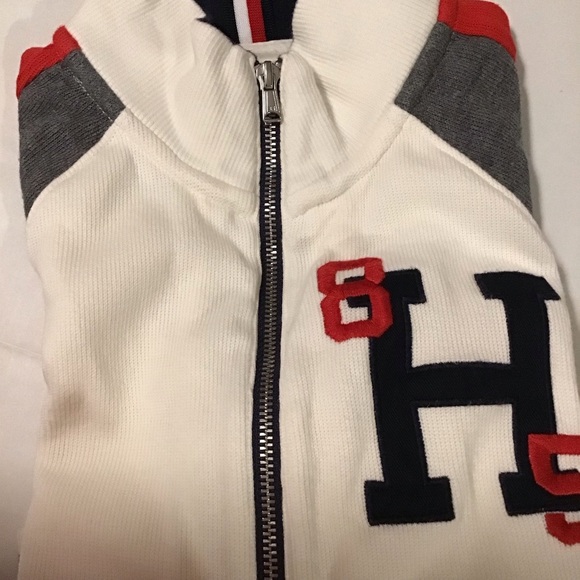 Tommy Hilfiger Sport boys track jacket white/gray - Picture 3 of 8